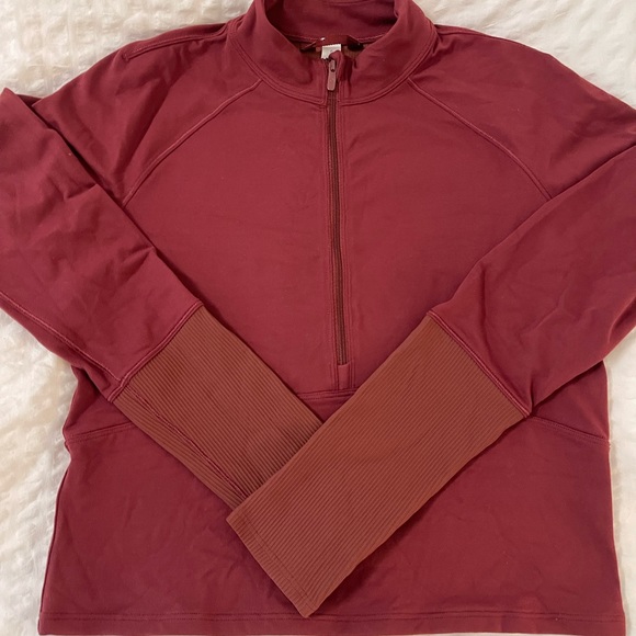 Lululemon it’s rulu long sleeve half zip in savannah size 6 - Picture 2 of 5